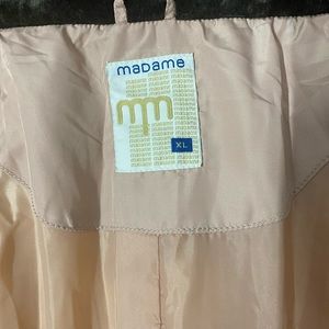 Light pink puffer jacket with fur